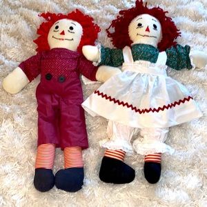 SALE!!!! 3 Raggedy Anns & Andy Dolls